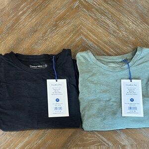 Outdoor Voices Women's CloudKnit Tees - Black and Light Gray